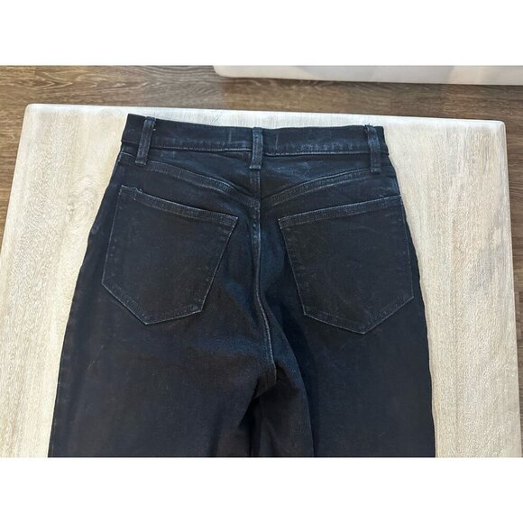 Abercrombie The 90's Straight High Rise Curve Love Jeans in Black Size 26 - Picture 7 of 9